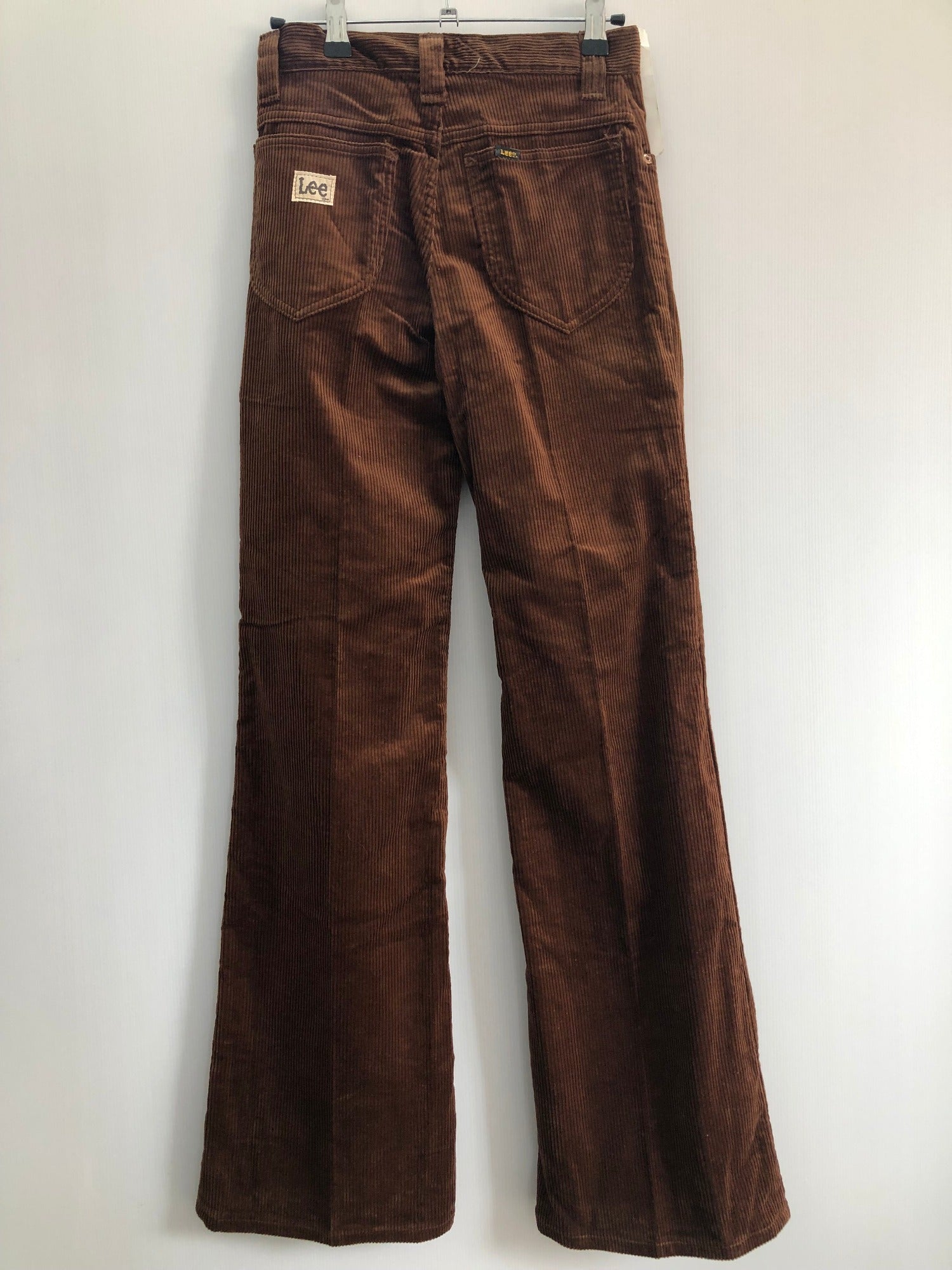 Vintage Deadstock 1970s Flared Bootcut Cords Corduroy Trousers in Brown by  Lee  Size UK 6 Petite  W24 L32  Womens Vintage Clothing  Urban Village   UrbanVillageVintage