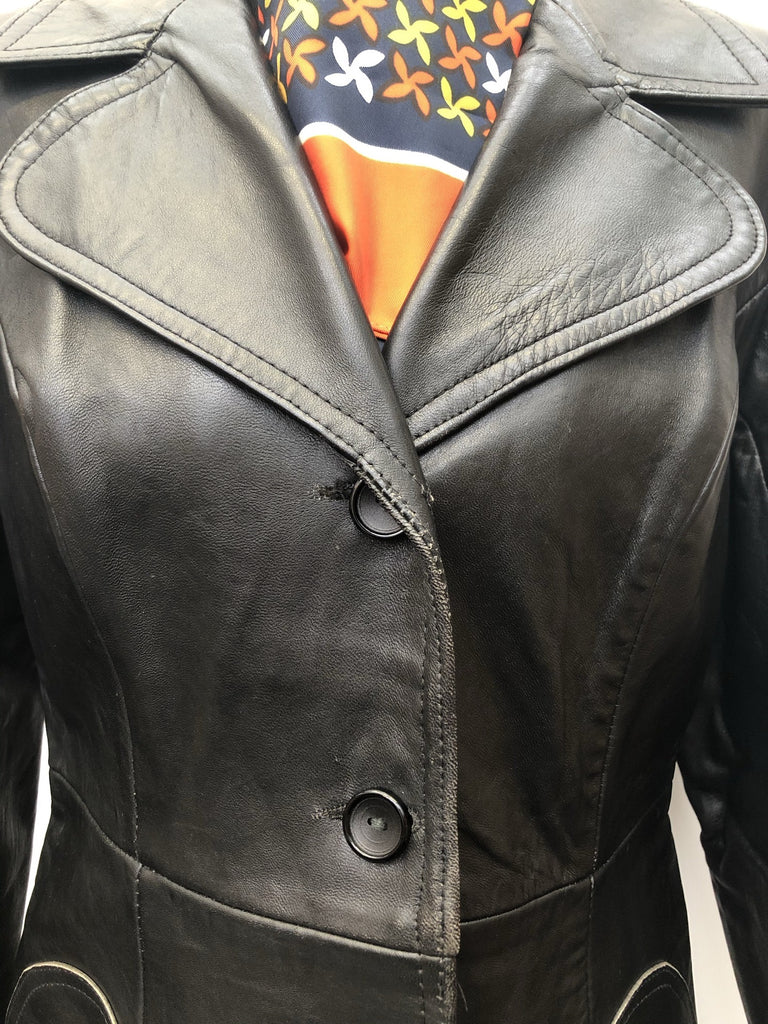 Vintage 1970s Leather Jacket by Suede Centre Swear and Wells in Black ...