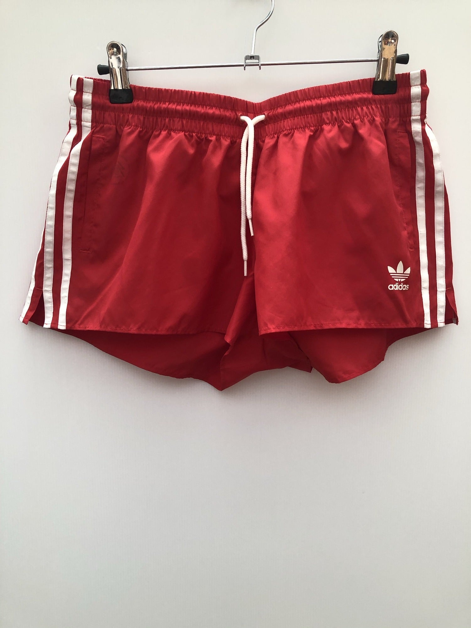 Retro Adidas Sportswear Training Shorts in red - Size 6-8 - Urban Village  Vintage – UrbanVillageVintage