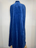 womens  vintage  velvet  S  one size  long cape  gothic  goth  cloak  cape  blue  8  70s  6  1970s  12  10